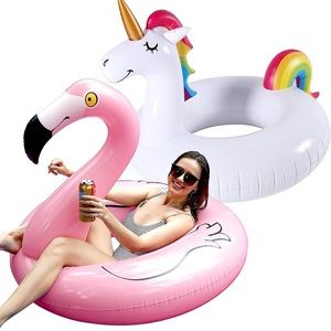 2 piece float set! Unicorn and Flamingo- used once for each :)